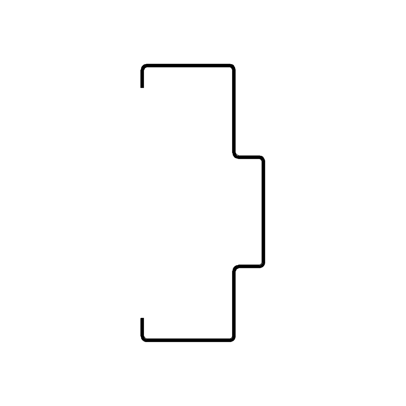 MUER - Masonry Unequal Rabbet Profile